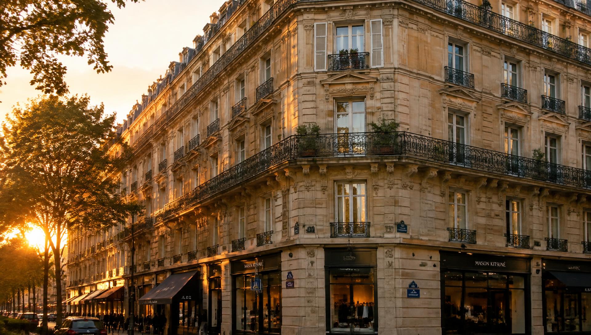 Haussmann building in Paris